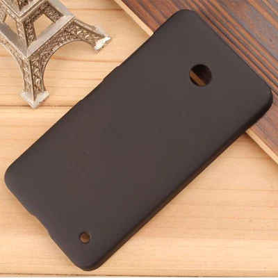 Матовый защитный чехол для мобильного телефона Nokia Lumia 630 635, чехол для Lumia 630, цветная резиновая Матовая жесткая задняя крышка, Fundas - Цвет: Черный
