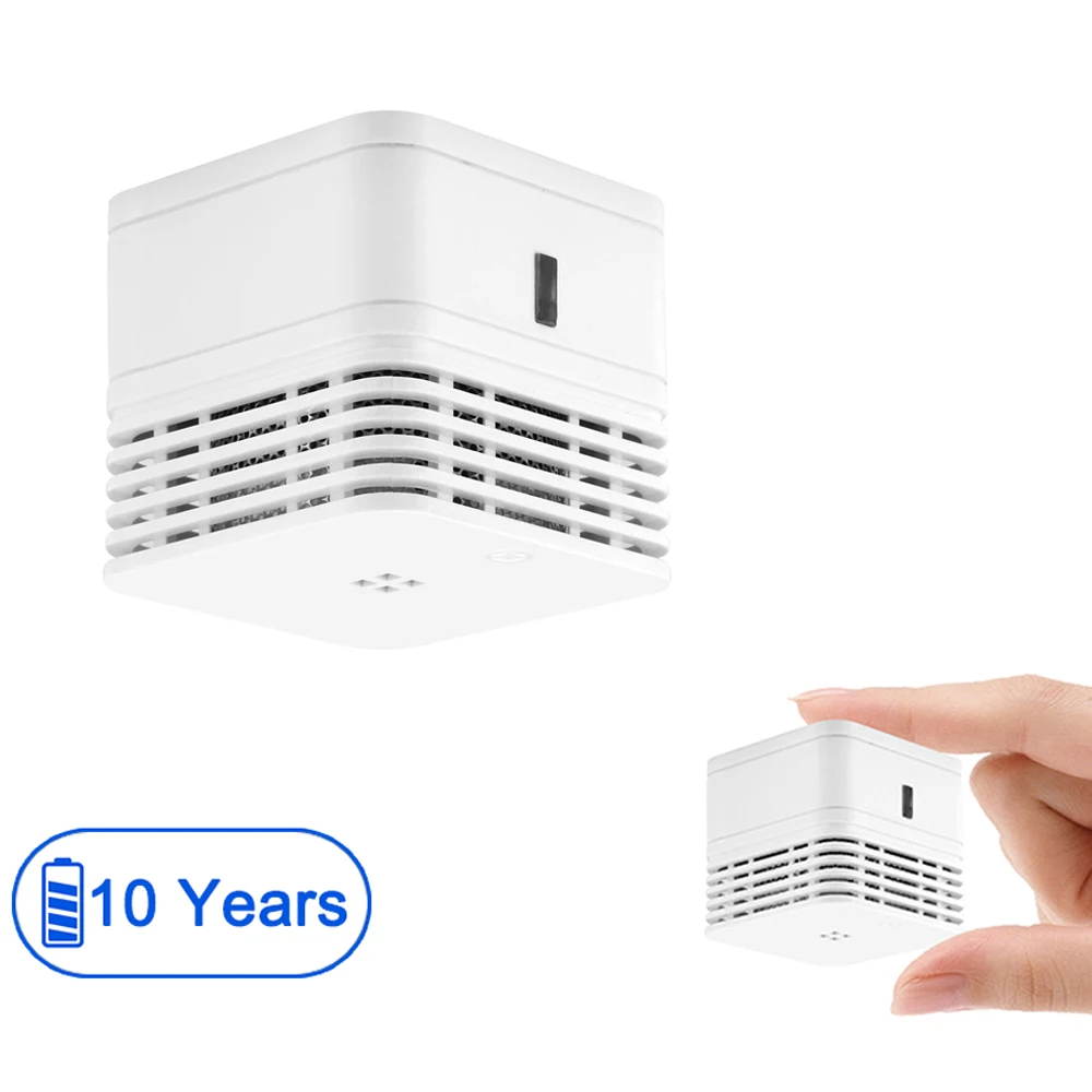 

Mini Smoke Alarm,10-Year Battery Operated Fire Detector with Hush Mode, 85 dB Loud for Home/Store Model: MARBLE 10Y