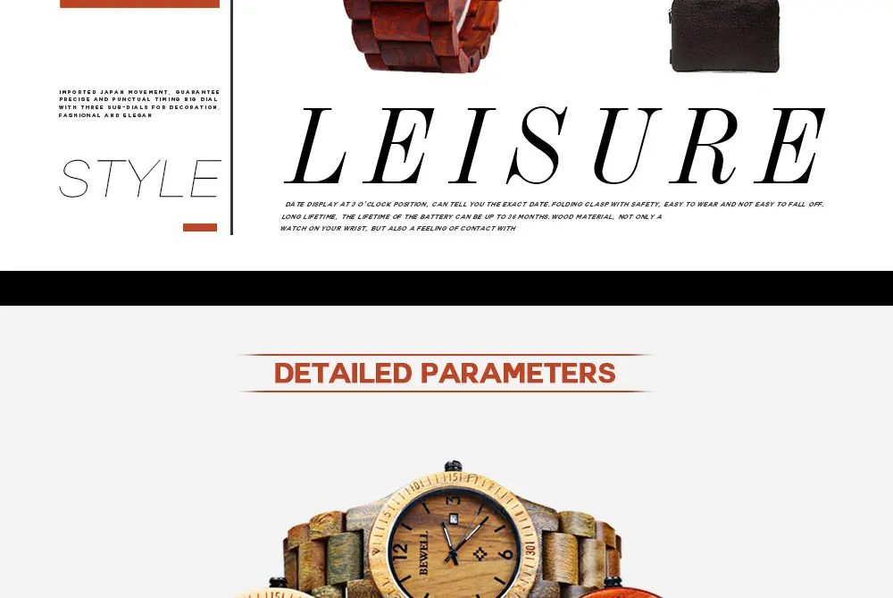 2017 BigBen Bewell Luxury Brand Wood Watch Men Analog Natural Quartz Movement Date Male Wristwatches Clock Relogio Masculino (9)
