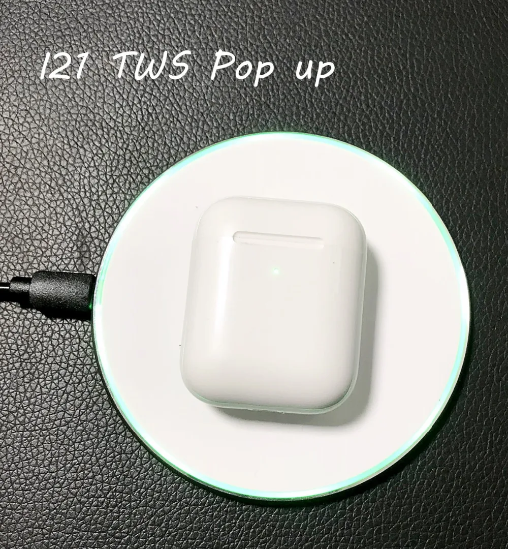 

1:1 size AP2 New i21 TWS pop function support wireless charge Bluetooth EarphonePK w1 chip PK i10 i20 i13 i12 tws