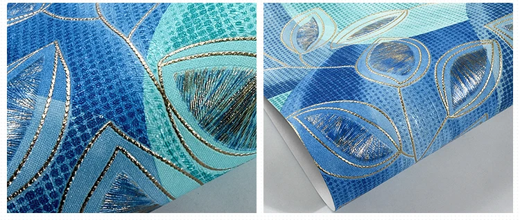 Средиземноморская рельефная настенная бумага 3d пастырская гостиная синее перо павлина настенная бумага Юго-Восточная Азия ТВ фон