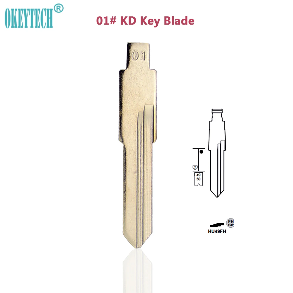 

OkeyTech 5PCS/LOT Good Quality KEYDIY Universal Remote Flip Blade 01# for KD Remote HU49 for VW Jetta Santana for Audi for Skoda
