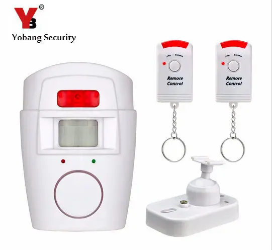 

YobangSecurity Home Security PIR Alert Infrared Sensor Anti-theft Motion Detector Alarm Wireless IR Remote Security Alarm