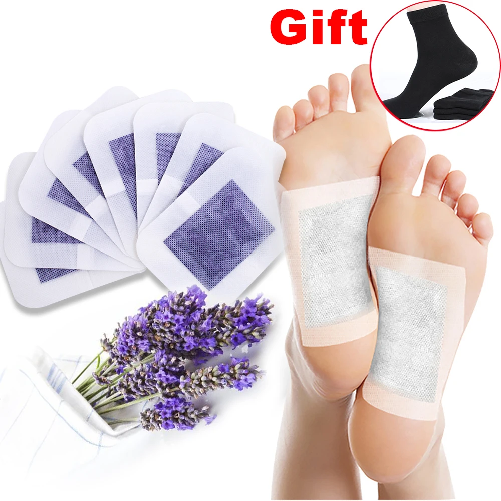 

Ifory 18 Pcs Detox Foot Patch Lavender Essential Oil Foot Care Plaster Relieve Constipation and Bad Breath Improve Skin Quality