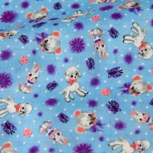 Полметра японская Kokka двойная Марля из хлопковой ткани DIY лоскутное шитье детская ткань с рисунком собаки синий