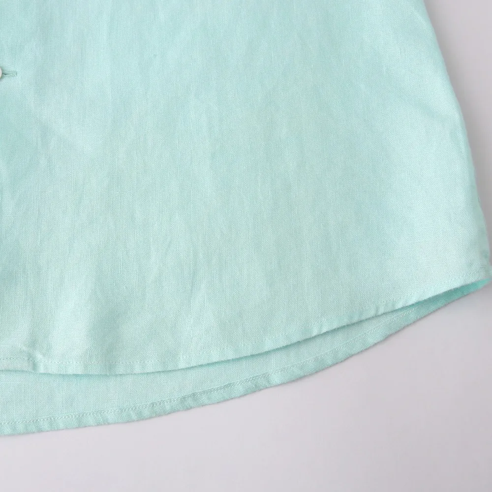 Linen Shirts Men Custom Made Streetwear Long Sleeve Mens Dress Shirts Men Clothes 2018 Casual Slim Fit 100% Linen Man Shirt