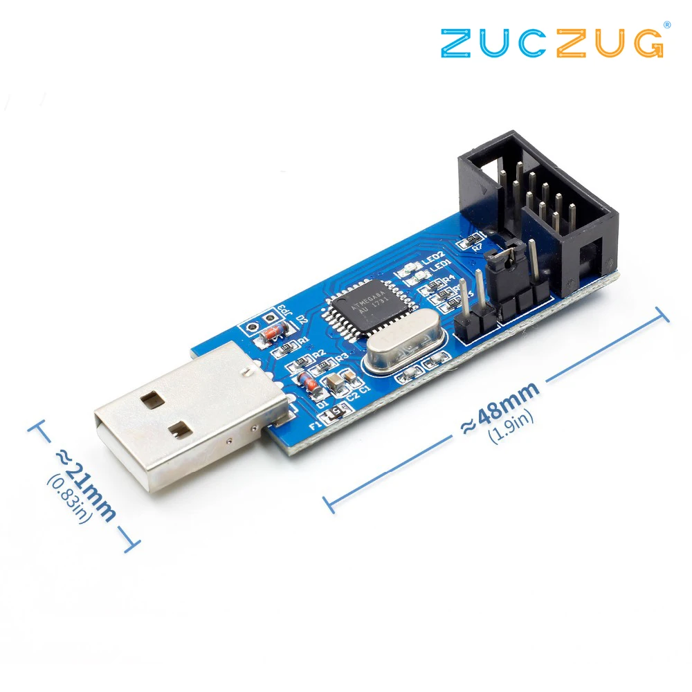 USB ISP программист для AVR ATMega ATTiny 51 бортовой загрузчик ISP|Интегральные схемы| |