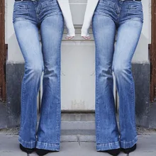 Для женщин джинсы для Высокая талия брюки девочек плюс размеры Весна Street Стиль Мама пикантные Лидер продаж