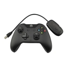 Новый Черный 2.4 ГГц Беспроводной Регулятор Joypad Игры Джойстик, Геймпад с Контроллера Приемник Для Xbox One для Microsoft PC Ноутбук