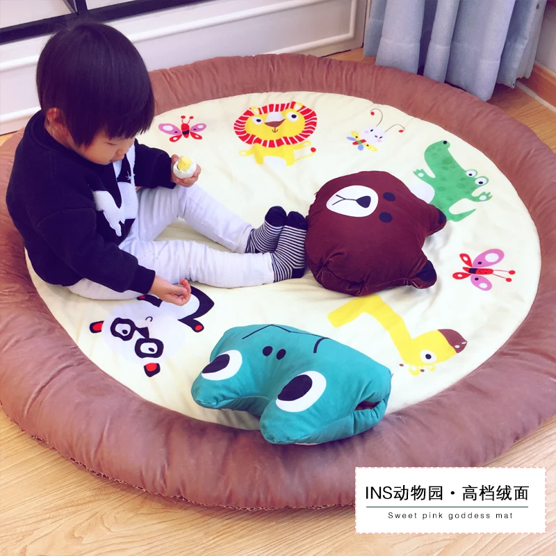 

145Round Carpet Fruit 3D Print Soft Carpets Anti-slip Rugs Computer Chair Mat Kiwi Watermelon Floor Mat for Kids Room Home Decor