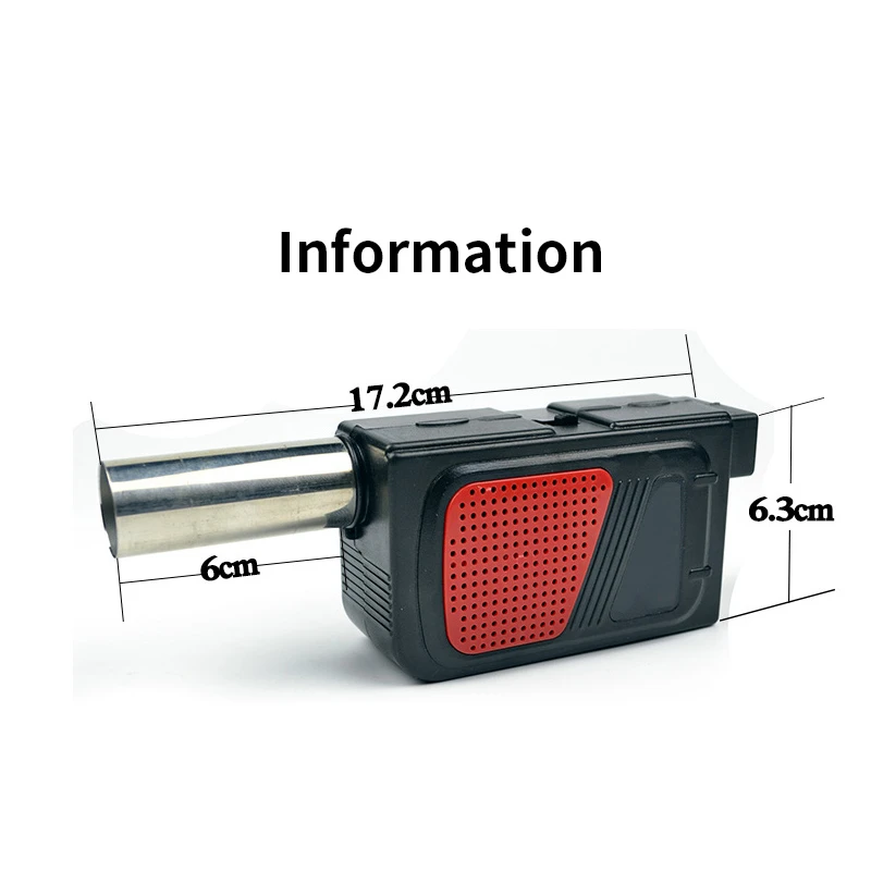 Надувная воздуходувка, Домашний Вентилятор для барбекю, фен для волос, ручной электрический вентилятор, Сильфон для барбекю на открытом воздухе, для кемпинга, пикника, барбекю, инструменты для приготовления пищи