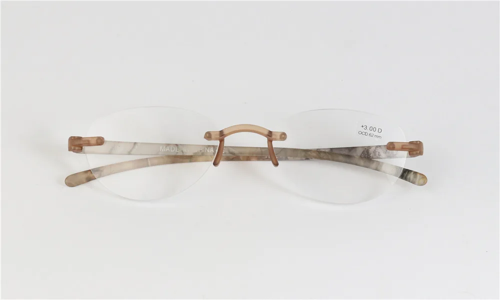 Очки для чтения для мужчин и женщин, без оправы, ультра-светильник, круглые очки для чтения для мужчин и женщин с коробкой FML