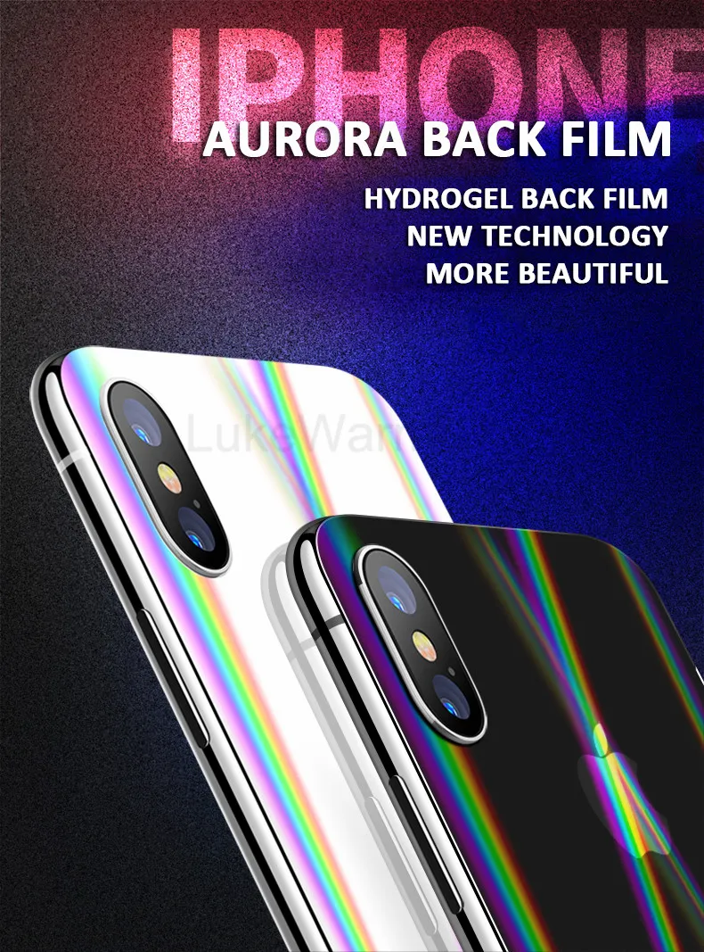 Лазерная Гидрогелевая задняя пленка Aurora для huawei mate 20 20X10 lite p20 pro nova 3i 3 4 honor 8X view 20 Pro, мягкая защитная пленка из ТПУ