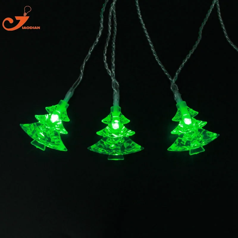 Christmas Tree Outdoor String Light Curtain Battery Operated 10 Led