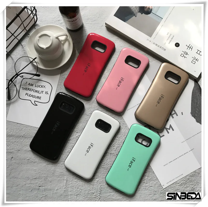 

Sinbeda iFace Mall Heavy Duty Shockproof Bumper Hard PC+ Soft TPU Back Cover Case For Samsung Galaxy S9 S9 Plus Phone Bag Case