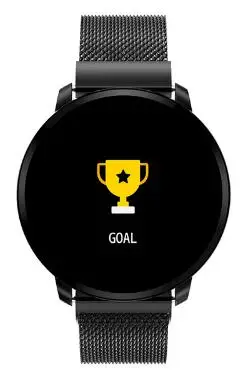 Металлический умный Браслет CF68, спортивные часы для измерения артериального давления, велосипедный браслет, фитнес-трекер, смарт-часы для мужчин Pk xiomi - Цвет: black metal