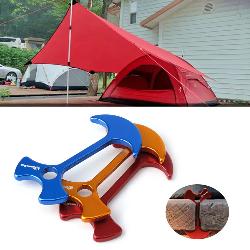 

4X Floor Nail Wedding Tent Peg Deck Camp Wind Rope Anchor Herringbone Nails