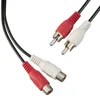 GREATLINK AV extension cable RCA Stereo Audio Extension Cable 2RCA Male to 2RCA Female Audio Extension Cable Red/White Connector ► Photo 1/4