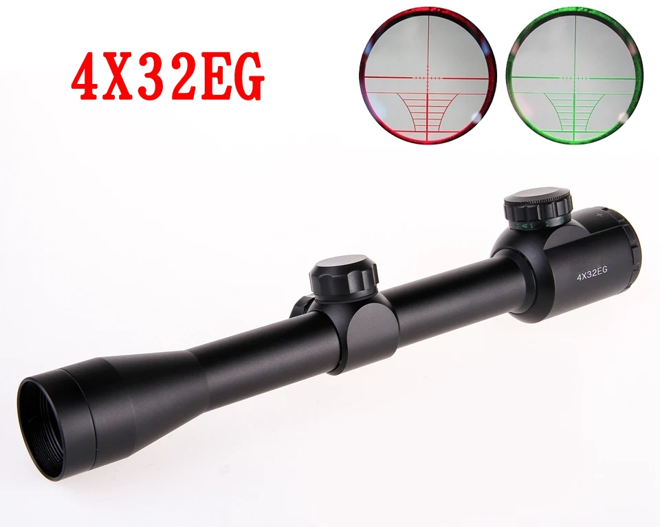 

Free shipping New 4X32 Hunting Tactical Rifle Optic Scope Sight Air Soft outdoor Optics Sniper Deer Scope+11 or 21mm Rail Mounts