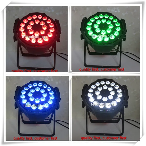 -16X с лету случае профессиональная светомузыка quad led par 24x15 Ватт светодиоды Светодиодные par-прожекторы свет мыть свет