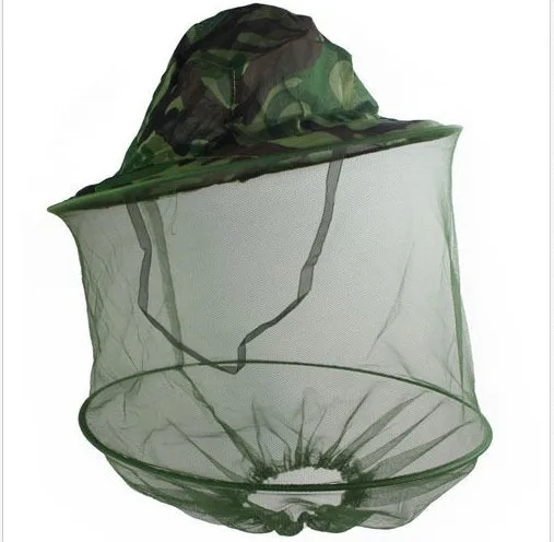 

1PCS Fishing Net Hats Practical Popular Polyester Camouflage Mosquito Fly Insect Bee Fishing Mask Face Protect