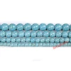 Free Shipping Natural Blue White Turquoises Round Loose Beads 15