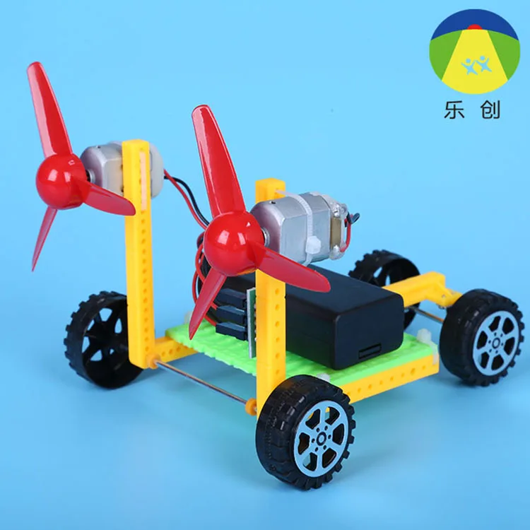 

Children's DIY science and technolog wind driven car elementary school students puzzle assembled scientific experimental toys