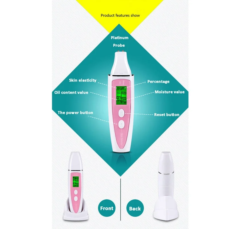 Здоровье цифровой гигрометр Анализатор содержания масла монитор детектор уход за кожей тестер прибор для ухода за лицом мониторинг