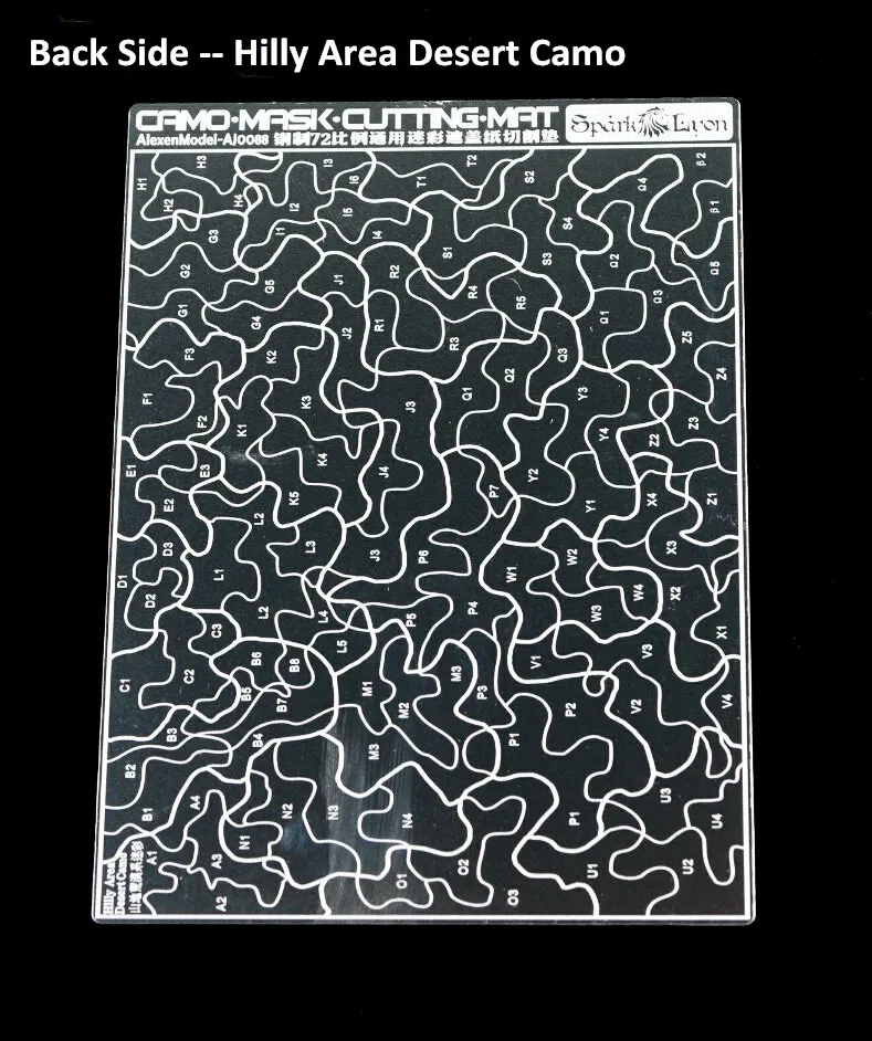 Forest Desert Camouflage Paint Mask Cutting Pad Mat Model Building Tools for 1/72 1/100 1/144 Scale Model AJ0088