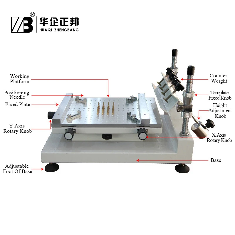 Manual High Precision Solder Paste Printer for SMT Assenmbly Equipment