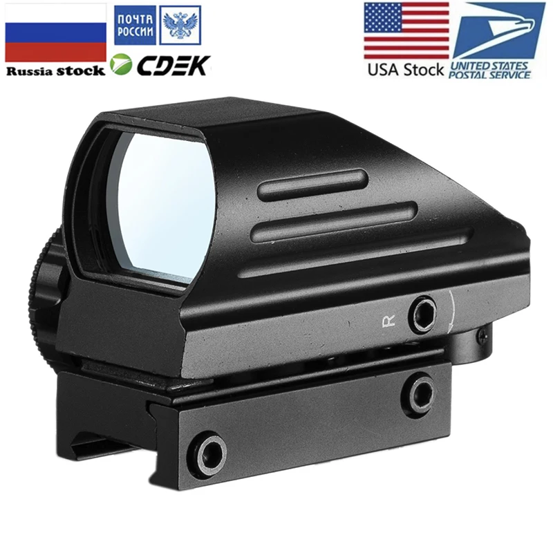 Red Dot Sight Scope Tactical Reflex Riflescope Reticle Holographic Projected Sight Hunting 20mm Rail Mount 1MOA red dot sight rifle scope holographic collimator