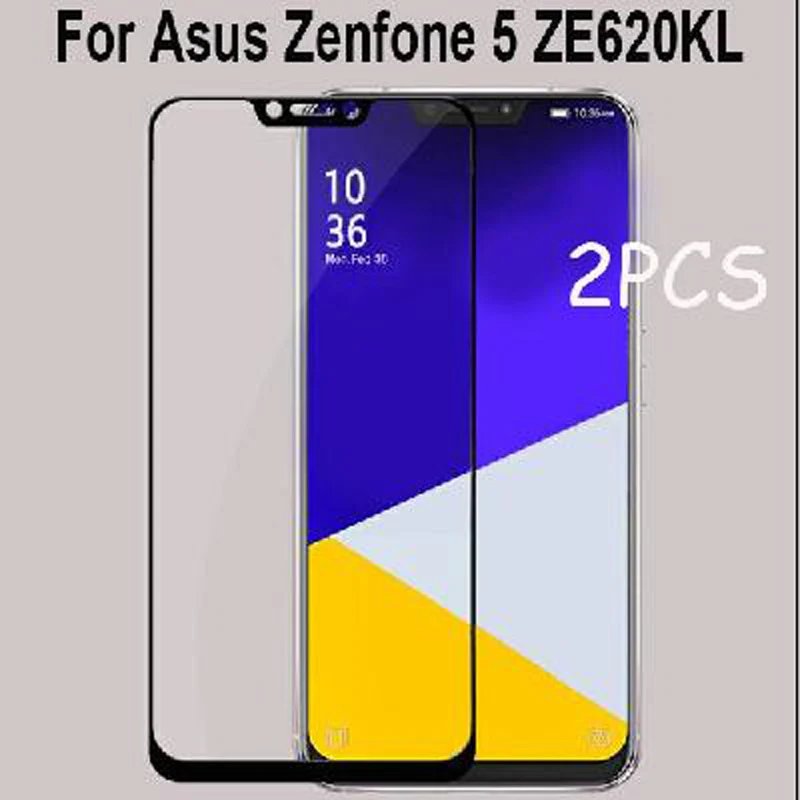 

2pcs ZE620KL Full Tempered Glass For Asus Zenfone 5 ZE620KL Full Coverage Screen Protector Protective Film For Asus ZE620KL
