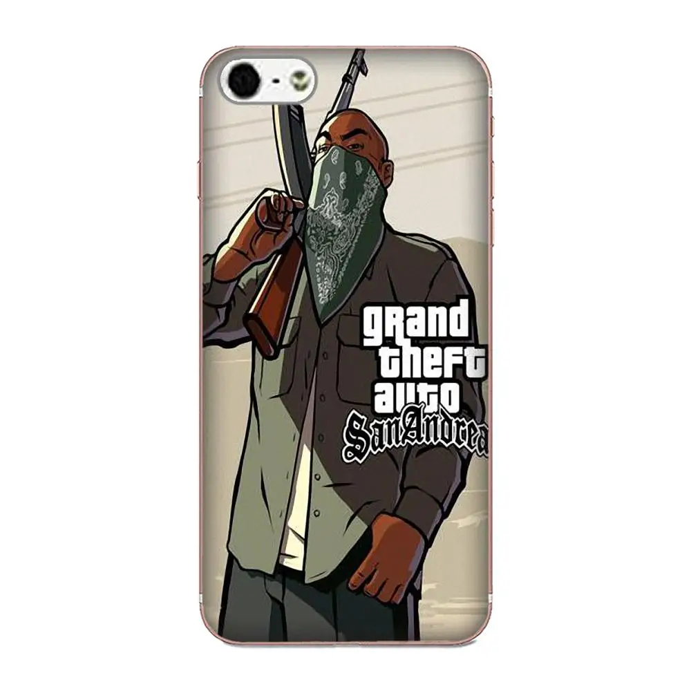 Для Xiaomi Redmi Mi Note 7 8 9 SE Pro Lite Go Play Мягкий ТПУ телефон Grand Theft Auto Gta 5 1|Чехлы-накладки| |