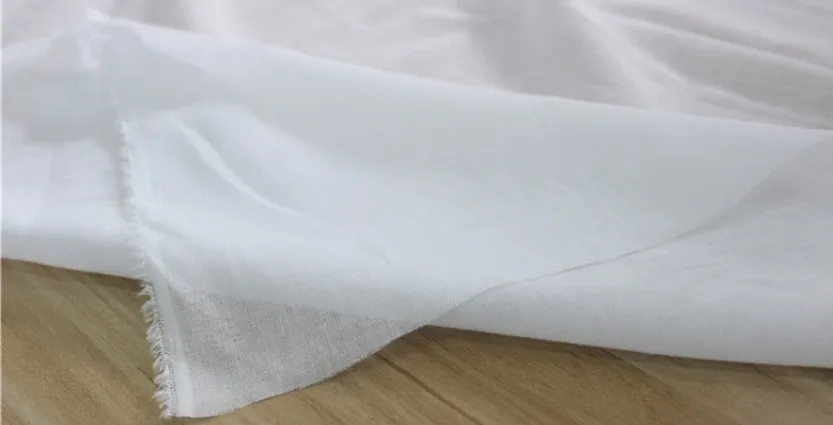 SUJASANMY однотонная белая ткань 60X60/70X70 тонкая хлопковая вуаль газовая подкладка для