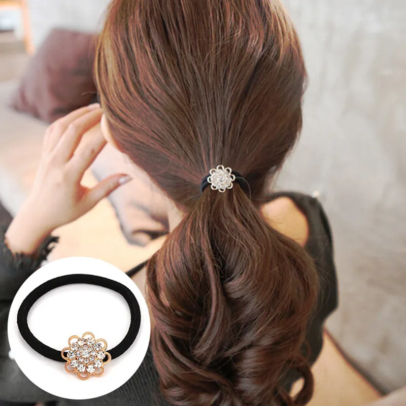 TS400 Women Flower Hairbands Fashion Jewelry Crystal Hair Accessories Hair Bands HOT Sale