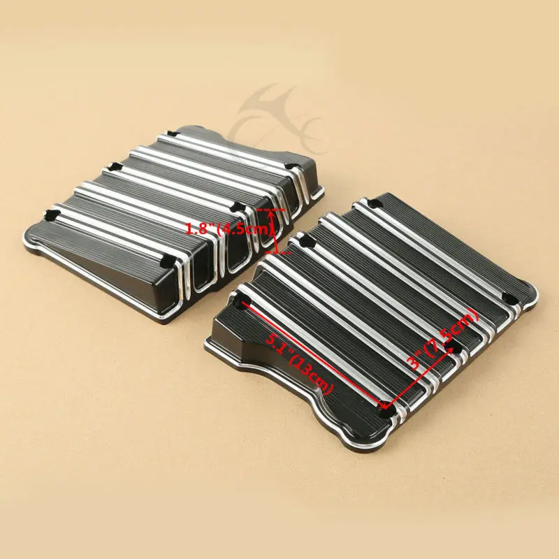  Aluminum Black Rocker Box Top Cover For Harley Twim Cam 1999-2017 Electra Glid Dyna Fat Bob Softail