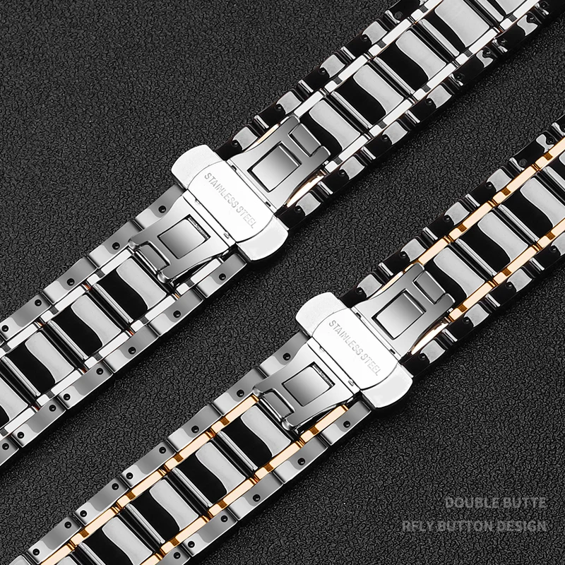 Ремешок керамический для Samsung Galaxy Watch 3 Active 2 Gear S3 сменный Браслет смарт часов amazfit