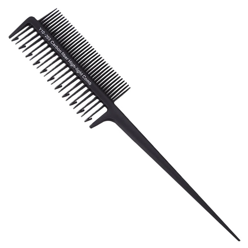 1 шт. профессиональный салон красоты, парикмахерское окрашивание, двухсторонняя расческа для волос, съемные зубы, специальные рога, расческа, инструменты для укладки волос