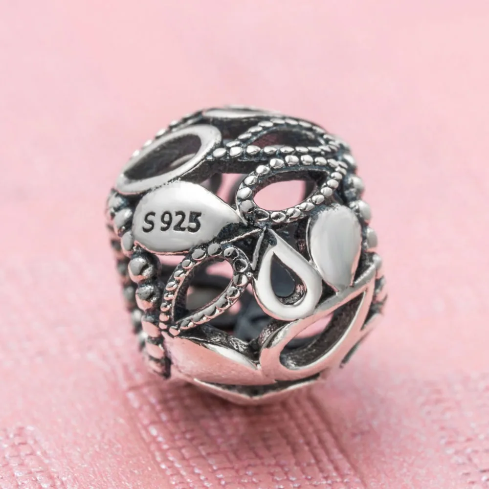 RainMarch Fits Pandora Charms Bracelet Original 925 Silver Bead Round Charms Wholesale Beads Female Jewelry Making Dropshipping (1)