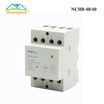 

CHINT TOCT1 4P 25A 220V/230V 50/60HZ Din rail Household ac Modular contactor 4NO