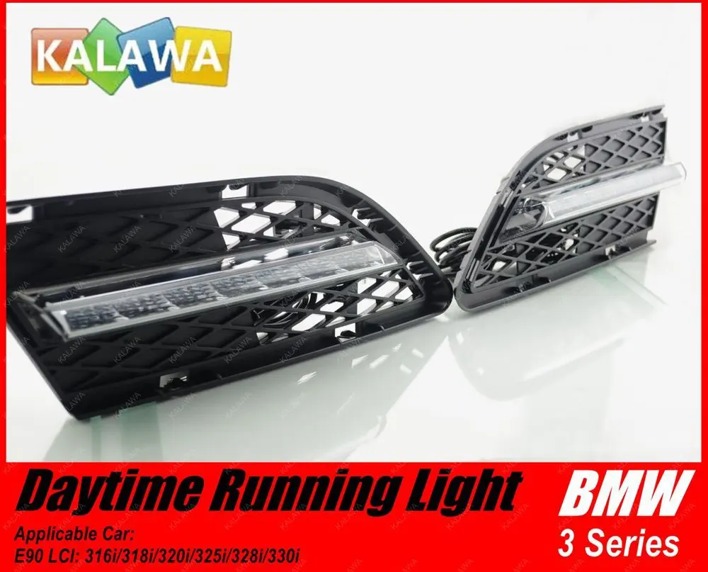 

1 pair Car LED Daytime Running Light case for BMW 3 series E90 LCI 320i LED DRL Lamp GGG (FREESHIPPING)