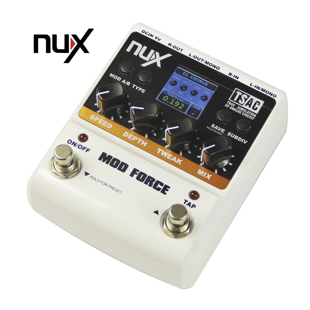 Nux Guitar Mod Force Electric Guitar Effectors Pedals 12 Multi