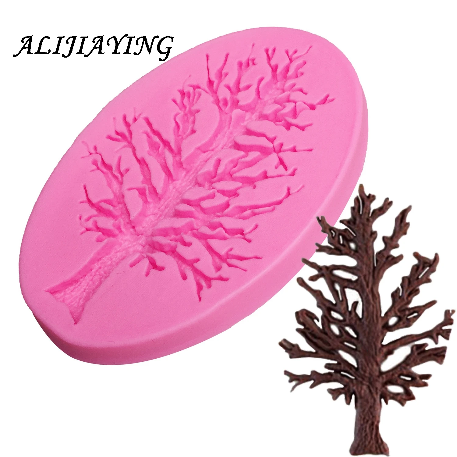 

1Pcs DIY Christmas Tree Cake Silicone Molds Branches Cupcake Fondant Cake Decorating Mold Chocolate Candy DIY Tools D0956