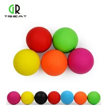 GR лечение йоги мячи для лечебной терапии 6 см натуральный каучук мяч для Лакросса в фитнес-зале мяч для кроссфита