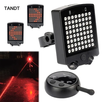 

Wireless remote control bicycle light direction light turn signal tail light USB rechargeable mountain bike safety warning light