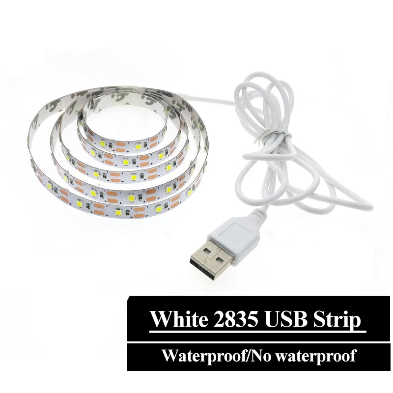 USB LED Strip DC5V 5050/2835 RGB Flexible LED Light DC5V RGB Color Changeable TV Background Lighting - Испускаемый цвет: B