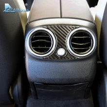 Airspeed Carbon Fiber Car Rear AC Outlet Frame Back Seat Air Vent Covers for Mercedes Benz C Class W205 GLC Car-styling
