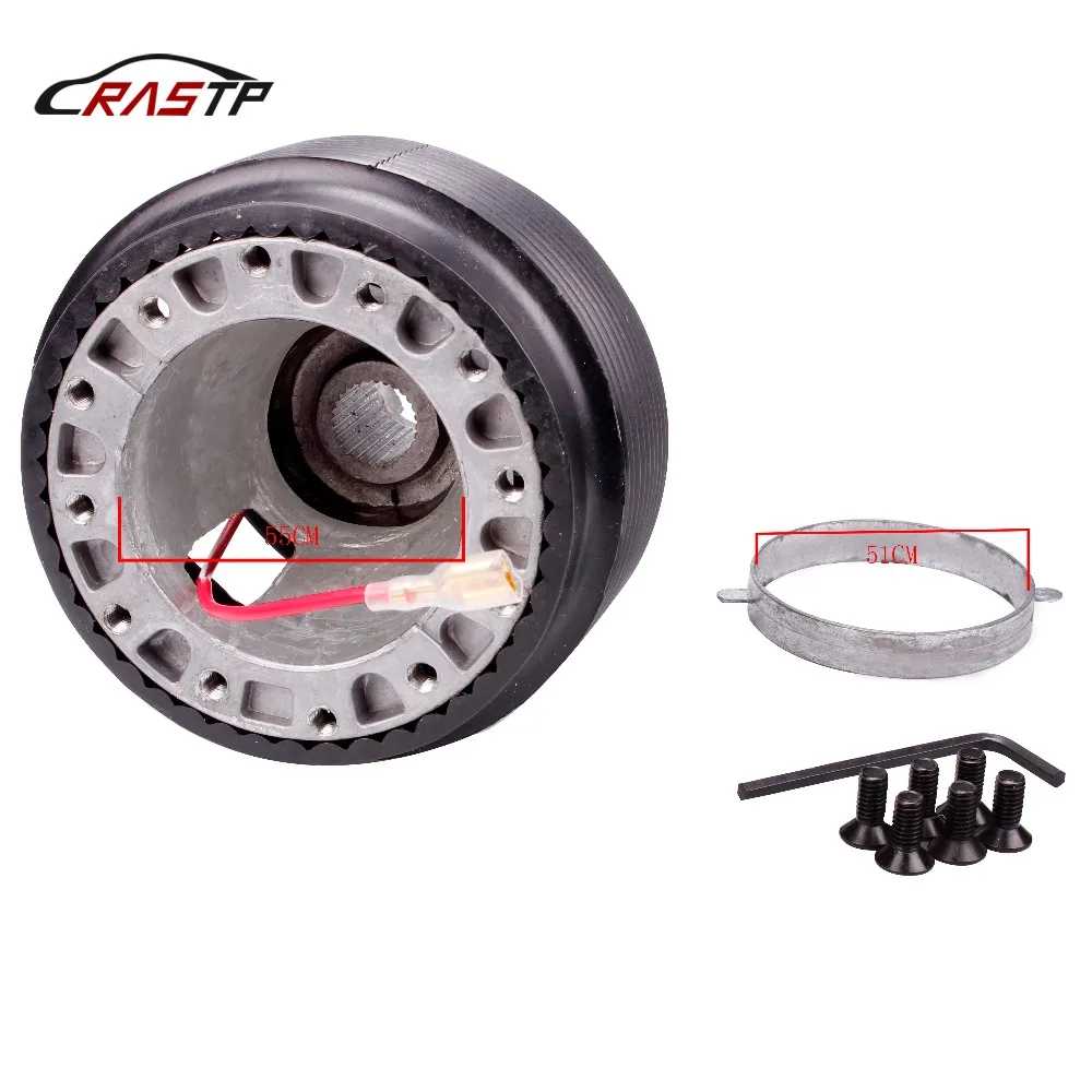 

RASTP-1 Set Universal Aluminum Racing Steering Wheel Hub Adapter Boss Kit for Honda EG RS-QR020-EG
