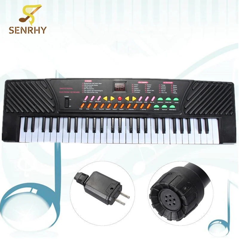 

54 Keys Electronic Keyboard Digital Music Piano Gift Education Electric Organ with Sheet Music Holder Microphon For Kids Gift