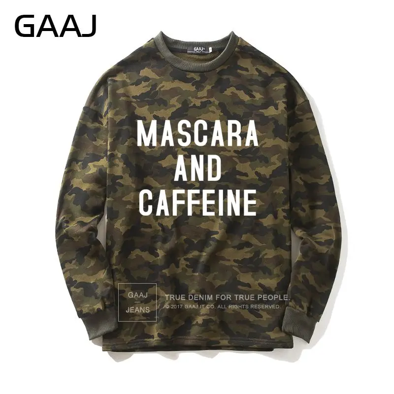 GAAJ "Mama Hair Don't Care" камуфляжная Толстовка для мужчин и женщин Homme толстовки новая одежда Толстовка Повседневная
